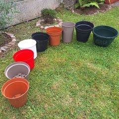 Plastic  Plant Pots Set of 9 Or Individual