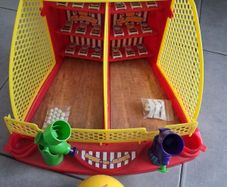 novelty magic 8 ball and arcade basketball