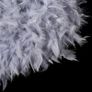 NEW SALE | Feather Light Shade for Ceiling Pendant Light, Fluffy Lamp Shade Lampshade Lightshade GREY Image 3