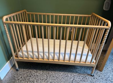 Zara carved wooden cot