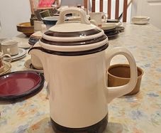 Celtic ceramic coffee pot