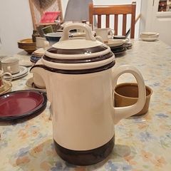 Celtic ceramic coffee pot