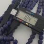 Antique African Style Cobalt Blue 9 -10mm Glass Beads Strands Image 8