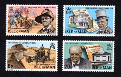 1974 Isle of Man Birth Centenary of Sir Winston Churchill Commemorative Stamp Mint Never Hinged (MNH)