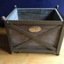 Vintage Style LENE BJERRE Iron Wood Box Planter, Danish Design Image 2
