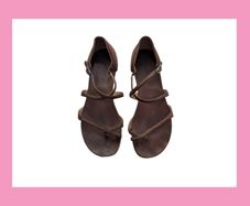 Hermes suede toe-ring Sandals