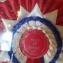 Wall Display Cabinet Dog Rosettes Image 4