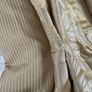 Beautiful Gold Embossed Silk Interlined Curtains 140in - 355cm Wide  x 90in - 228cm Drop  2 Pairs Available Image 3