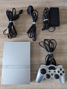 PS2 console with controller