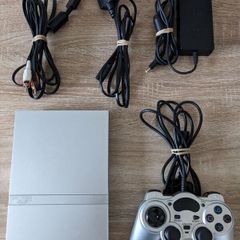 PS2 console with controller