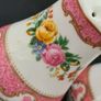 Crown Staffordshire Salt & Pepper Set Lyric Tunis Pink Bone China England Image 2