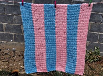 Hand made crochet blanket