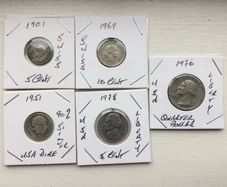 Coins - Assorted X5 ( Reduced)
