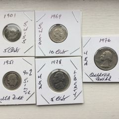 Coins - Assorted X5 ( Reduced)