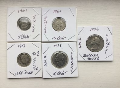 Coins - Assorted X5 ( Reduced)