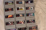 super nintendo console snes games bundle Mario
