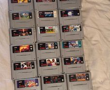 super nintendo console snes games bundle Mario