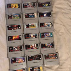 super nintendo console snes games bundle Mario