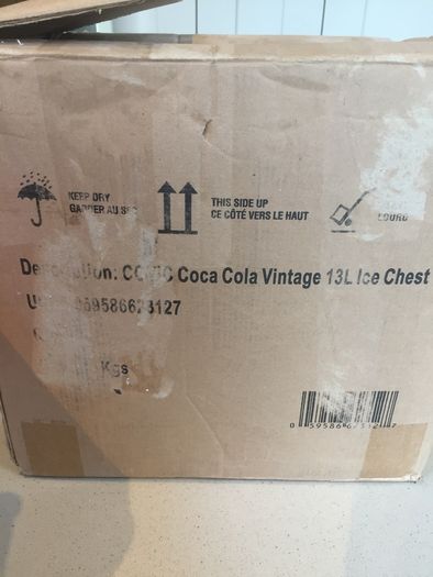 Coca Cola Metal Cooler Ice Chest New in the original box