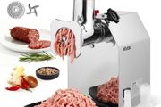 Commercial Electric Meat Grinder, 4.2 kg/min Capacity, #22 Industrial Meat Mincer with 2 Stainless Steel Blades, 2 Grinding Plates, 1100W Heavy-Duty Sausage Maker, for Kitchen, Restaurant
