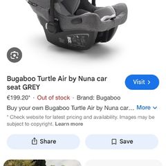 Bugaboo Turtle air by Nuna car seat