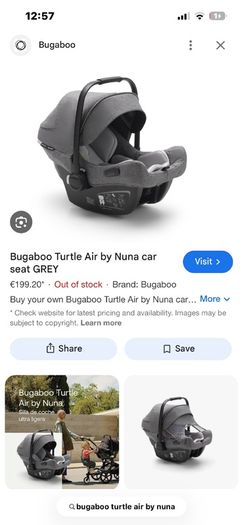 Bugaboo Turtle air by Nuna car seat