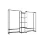 Industrial Open Wardrobe Clothes Rack 121kg with 9 Shelves Image 4