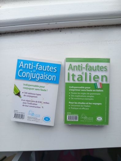 French Italian mini Grammar Verbs Basic Phrases Books