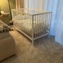 Baby cot bed with matress, leak proof and sheets, Baby Elegance 120 x 60cm, white Image 2