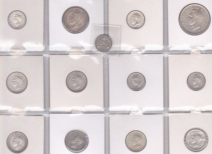 GB Small Lot mixed silver coins - Listed