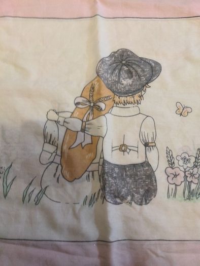 Vintage pillowcase