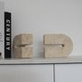 Set of 2 Natural Travertine Bookends Image 2