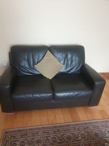 Double and Triple Leather Couches