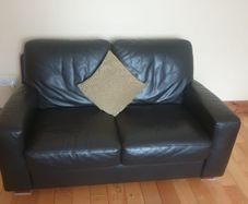 Double and Triple Leather Couches