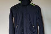 superdry windcheater Size small ptp 19" Navy In excellent condition