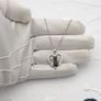 925 Sterling Silver CZ Cats Necklace Image 8