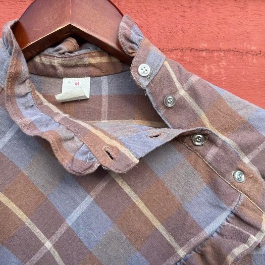 Vintage Plaid Blouse