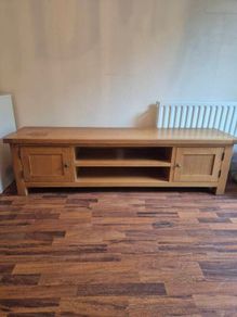 oak tv unit
