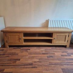 oak tv unit