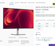 Dell Pro 32 Plus 4K USB-C Hub Monitor (P3225QE)