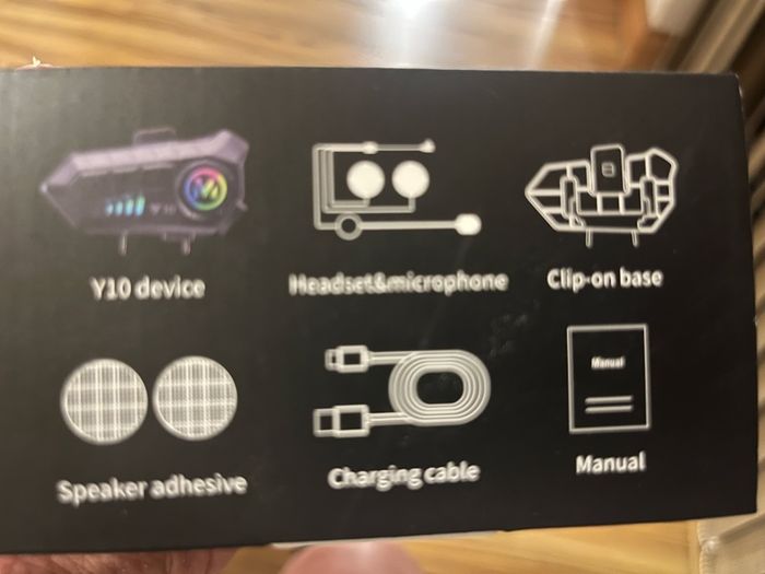 Wireless helmet motorbike intercom