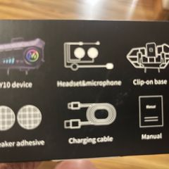 Wireless helmet motorbike intercom