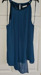 PLUS SIZE (20) Jacques Vert Teal Chiffon Top. New