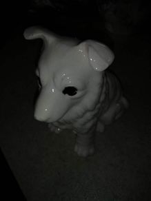 Lovely porcelain dog pre 1900.