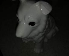 Lovely porcelain dog pre 1900.