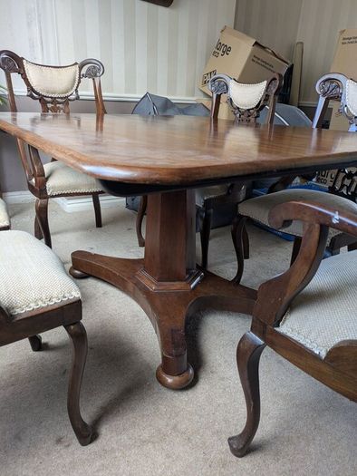 Antique table and chairs
