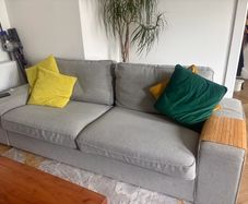 Two 3-seat sofas