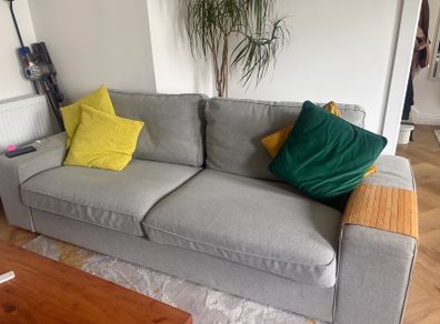Two 3-seat sofas