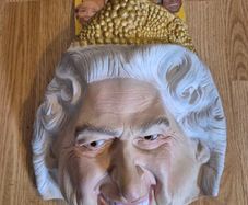 Vintage Halloween Mask - Queen Elizabeth  -  cesar 1994
