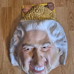 Vintage Halloween Mask - Queen Elizabeth  -  cesar 1994